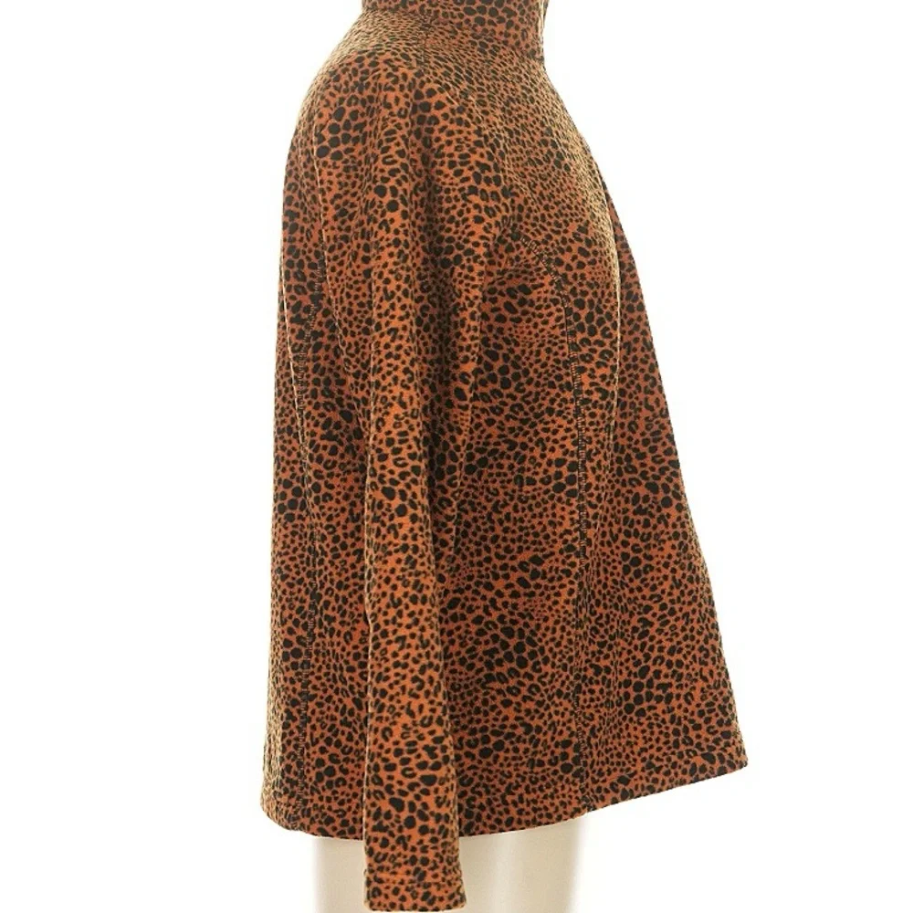 🆕 Lands’ End Quater Zip Fleece Women's Top. L. NWT!! - Picture 3 of 7